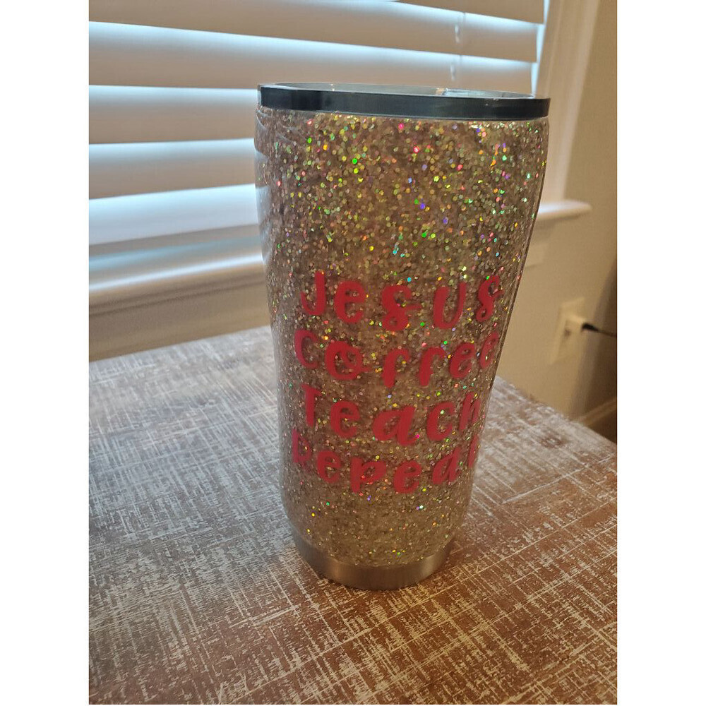 Jesus Coffee Teach Repeat Tumbler